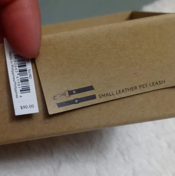 Authentic Red Leather Coach Dog Leash - Picture 3 of 6